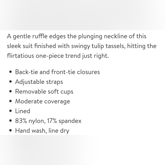 BECCA Onepiece Swimsuit - Picture 8 of 8